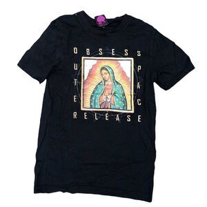 Outerspace Graphic T Shirt Medium Black
